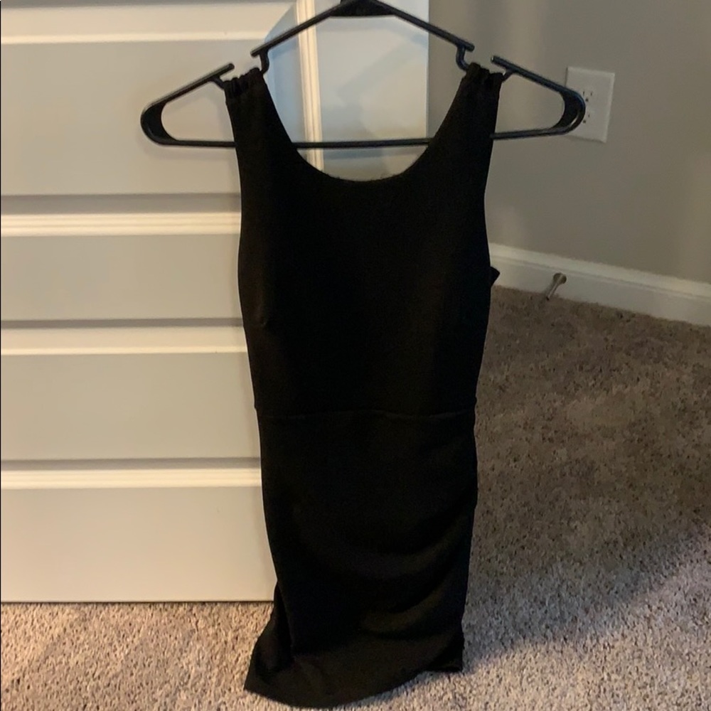 Black mini dress